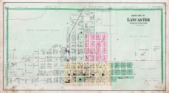Lancaster Street Map - North, Grant County 1895